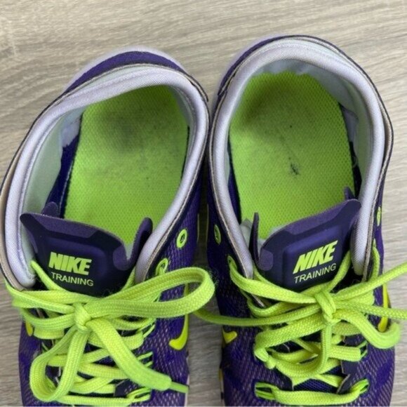Nike Free Bionic Electro Purple Camo Sneakers Size 7 - Picture 7 of 8